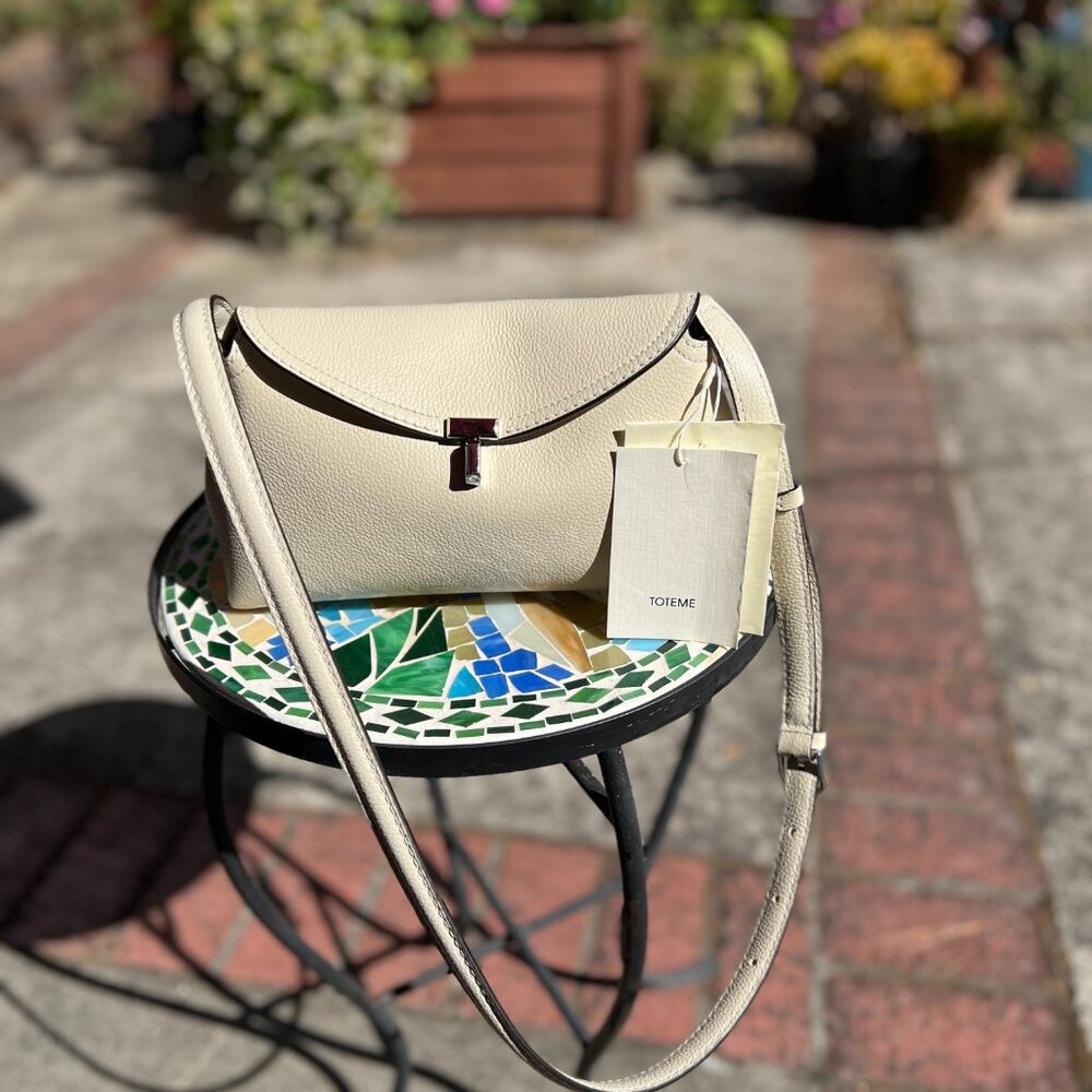 TOTEME T-Lock Leather Satchel